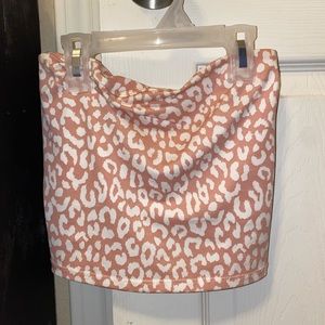Leopard Print Tube Top